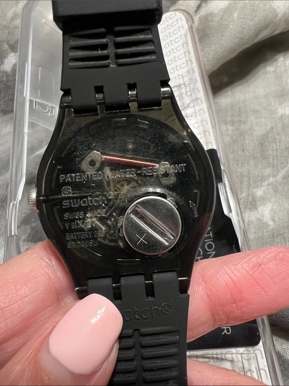 Swatch watch black